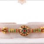 Royal Meenakari Bead Rakhi 3