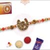 Good Luck Horseshoe Rakhi with Pastel Beads 4