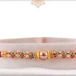 Royal Pearl Rakhi with Diamonds 3