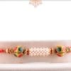 Royal Pearl Rakhi with Red-Golden Thread 4