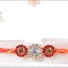 Beautiful Diamond Rakhi with Mauli Thread 3