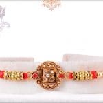 Beautiful Diamond Rakhi with Handcrafted Thread 3