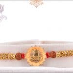 Beautiful Shivling Rakhi with Rudraksh and Diamonds 3