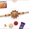 Golden Ganeshji Rakhi with Golden Beads 4