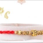 Antique Golden Bead Rakhi 5