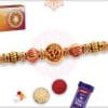 Delicate OM Rakhi with Beads 4