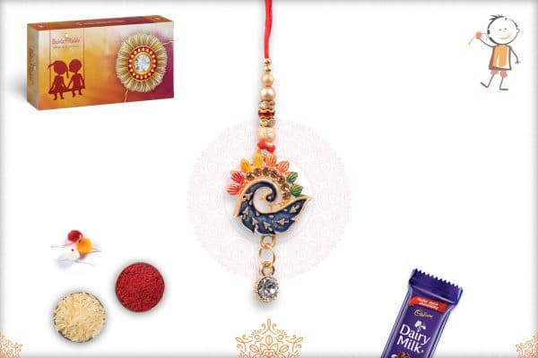 Colorful Peacock Bhabhi Rakhi