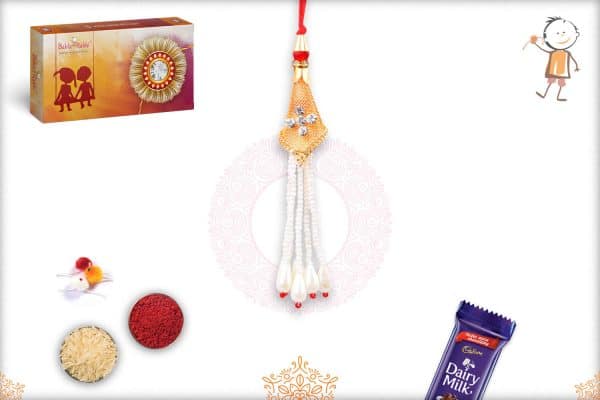 Exquisite Pearl Bhabhi Rakhi