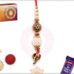 Exclusive Designer Bead with Pearl Bhabhi Rakhi 2