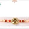 OM Rakhi with Rose Gold Beads 3