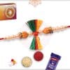 Traditional Thread Rakhi with Pearls 4