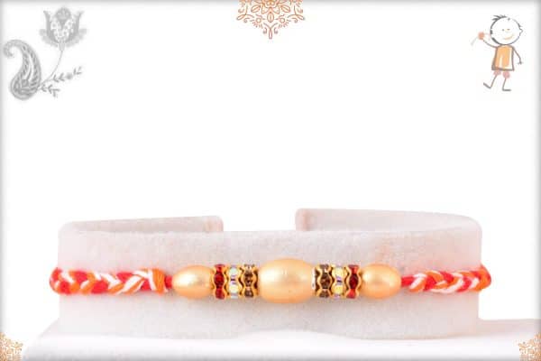 Uniquely Knotted Pearl Rakhi