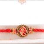 Divine Ganesh Rakhi with Handcrafted Thread 3