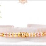 Delicate Pearl Rakhi with Beads 3