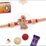 Radha-Krishana Rakhi with Rose Gold Pearls 4