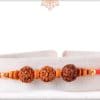 Simple Rudreaksh Rakhi with Beads 3