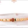 Taditional Rudraksh Rakhi with Pearl and Diamonds 2