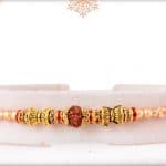 Beautiful Rudraksh with Damaroo Rakhi 2