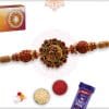 Uniquely Crafted Rudraksh with Golden and Sandalwood Beads 4