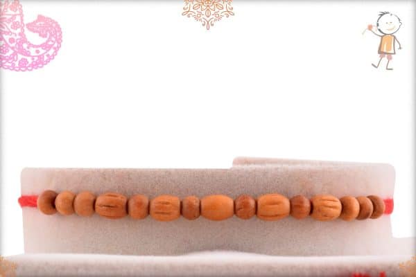 Delicate Aromatic Sandalwood Beads Rakhi