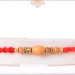 Simple Sandalwood Diamond Rakhi 3