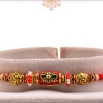 Rajwadi Meenakari Beads Rakhi - Babla Rakhi