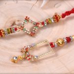 Beautiful Pastel Bhaiya-Bhabhi Rakhi - Babla Rakhi