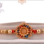 Beautiful Flower Rakhi with Beads - Babla Rakhi