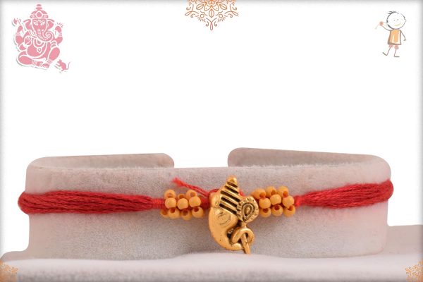 Divine Golden Ganeshji Rakhi - Babla Rakhi