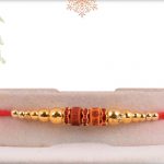 Delicate Golden Beads Rakhi - Babla Rakhi