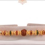 Golden Rudraksh Rakhi - Babla Rakhi