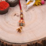 Auspicious Trishul with Damroo Bhabhi Rakhi - Babla Rakhi