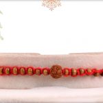 Finely Crafted Rudraksh Rakhi with Sandalwood Beads - Babla Rakhi