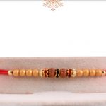 Simple Rudraksh Rakhi with Beads - Babla Rakhi