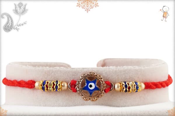 Handcrafted Blue Evil Eye Rakhi