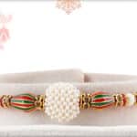 Beautiful Pearl Bead with Traditional Beads Rakhi 2