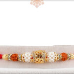 Exclusive AD Rakhi with rudraksh and Pearls 2