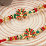 Premium Peacock Bhaiya-Bhabhi Rakhi 4
