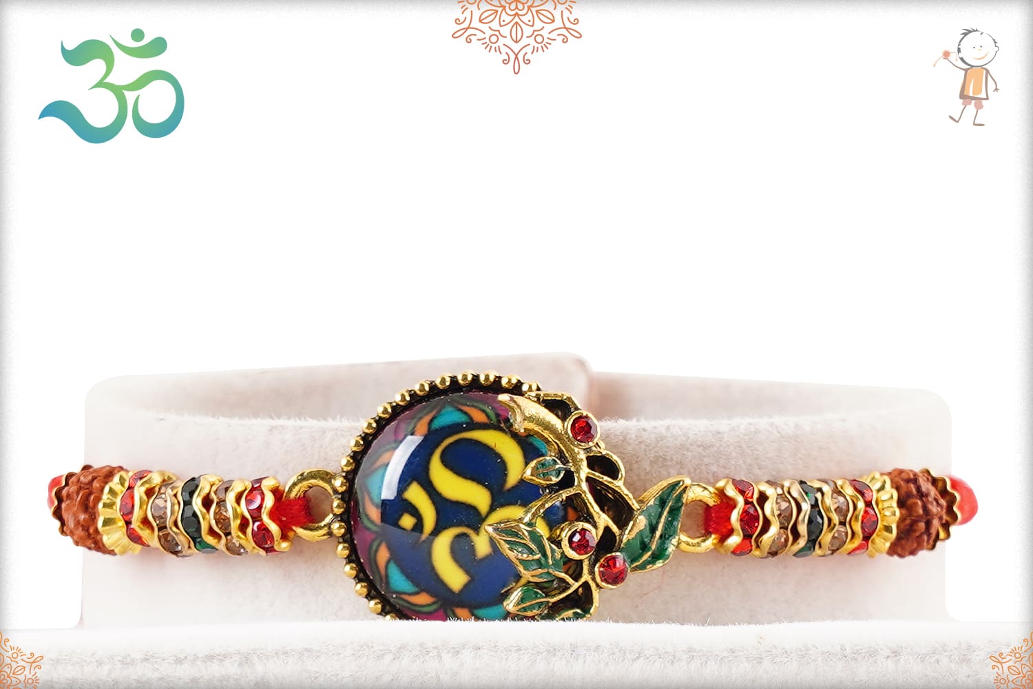 Exclusive OM Rakhi with Dazzling Diamonds