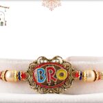 Unique Colorful Bro Rakhi with Handcrafted Thread 2
