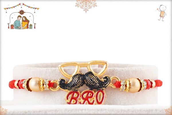 Stylish Mustache Bro Rakhi