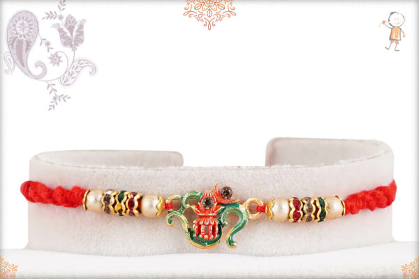 Spiritual OM with Kalash Rakhi