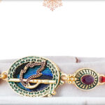 Real Peacock Feather Rakhi