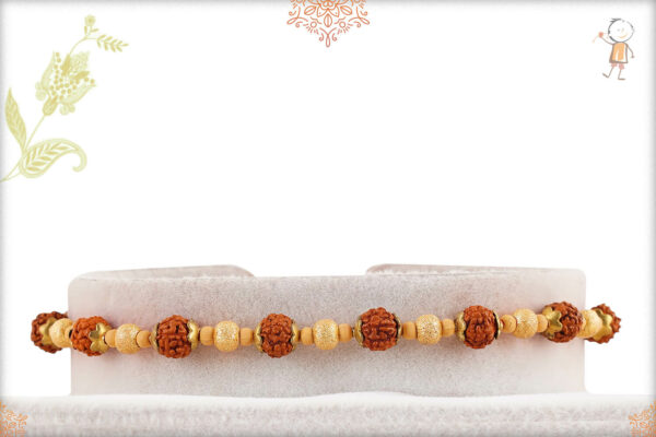 Stylish Bracelet-Style Rudraksh Rakhi