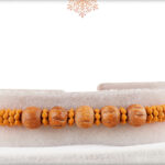 Simply Elegant Five Sandalwood Beads Rakhi 2