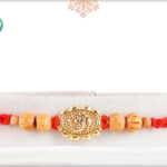 Divine OM with Sandalwood Beads Rakhi 2