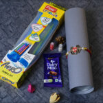 Ready-to-wear Spideman Kids Rakhi with Flair Aero Pencil Kit 4