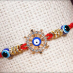 Beautiful Evil Eye Diamond Rakhi