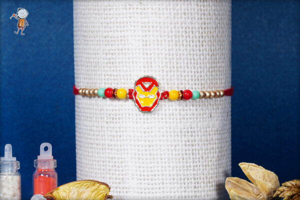 Metalic Iron Man Kids Rakhi