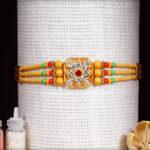 Big Diamond Rakhi with Beads